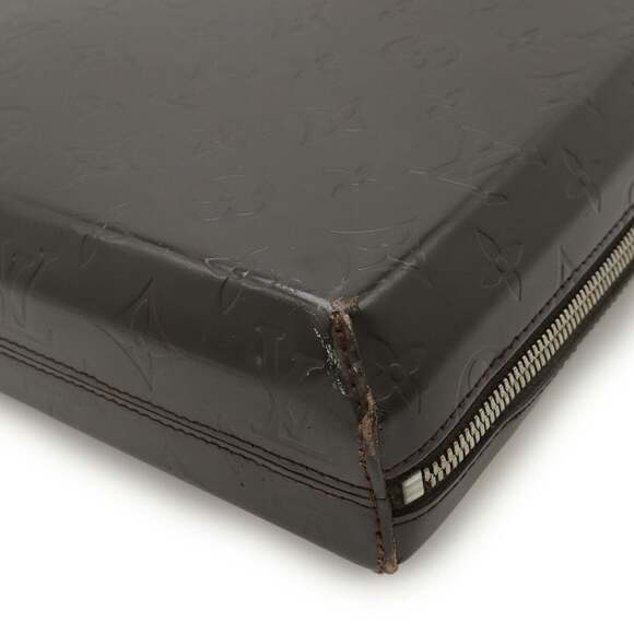 LOUIS VUITTON Authentic Brown Monogram Leather Bag - Picture 4 of 10